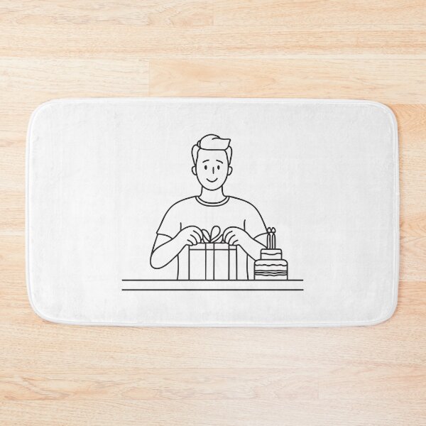 Item preview, Unboxed Gift Beside Birthday Cake designed and sold by rasagamastore.