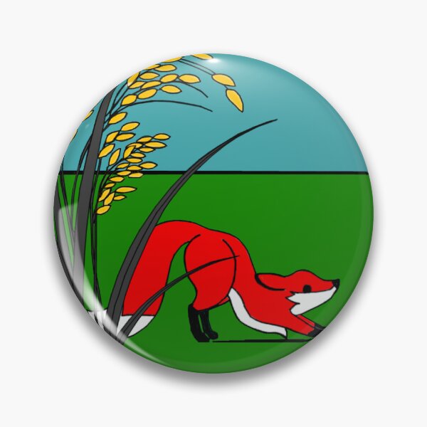 Item preview, Hanafuda Fox in Rice Field designed and sold by Tatsuyama Mayhem.