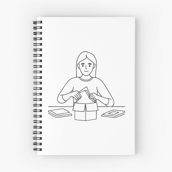 Item preview, A person opening an electronics box with instruction sheets around designed and sold by rasagamastore.