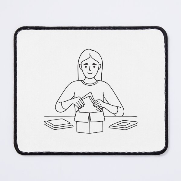 Item preview, A person opening an electronics box with instruction sheets around designed and sold by rasagamastore.