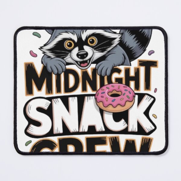 Item preview, Midnight Snack Crew Funny Raccoon designed and sold by Flipnship.