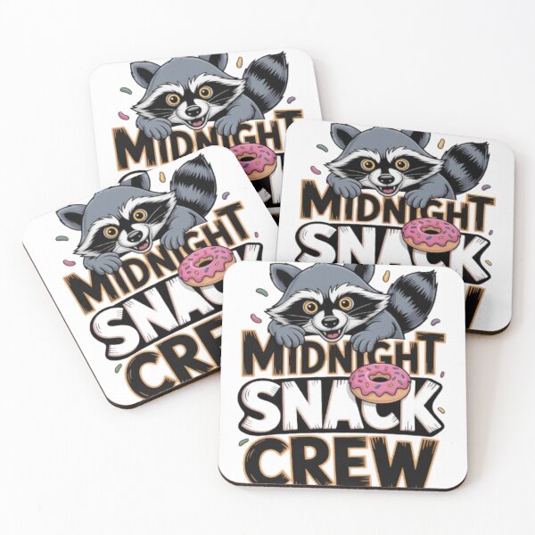 Item preview, Midnight Snack Crew Funny Raccoon designed and sold by Flipnship.