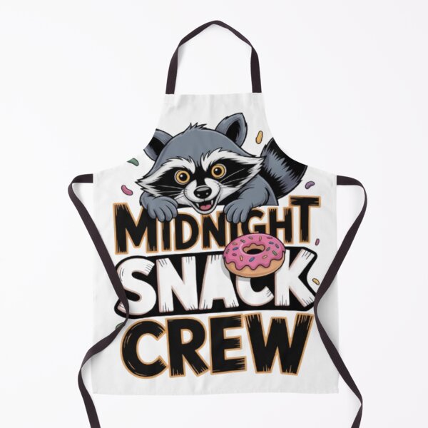 Item preview, Midnight Snack Crew Funny Raccoon designed and sold by Flipnship.