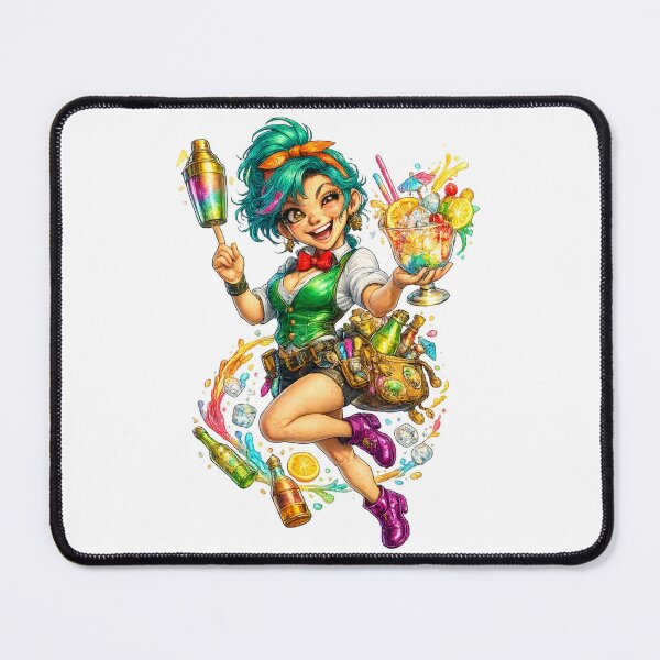 Item preview, Funny Bartender Girl designed and sold by AlexLineArt.