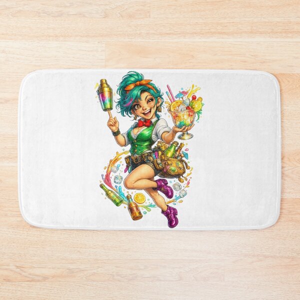 Item preview, Funny Bartender Girl designed and sold by AlexLineArt.