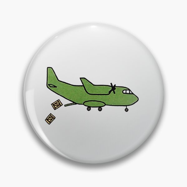 Item preview, Green Cargo Plane Dropping Supplies designed and sold by leilaka23.