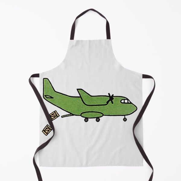 Item preview, Green Cargo Plane Dropping Supplies designed and sold by leilaka23.