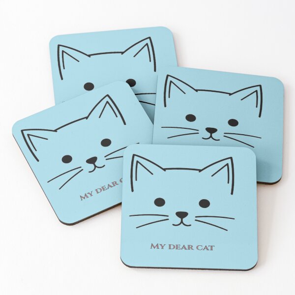 Item preview,  My Dear Cat Cute Minimalist Line Art Feline Face designed and sold by hoodiehood.