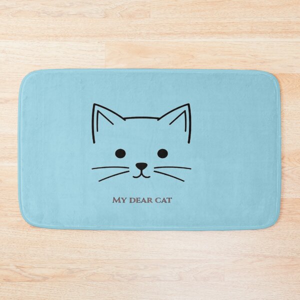 Item preview,  My Dear Cat Cute Minimalist Line Art Feline Face designed and sold by hoodiehood.
