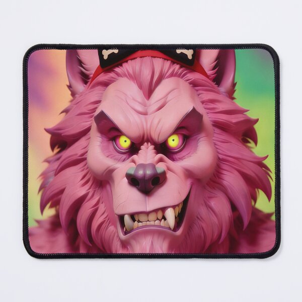 Item preview, Halloween Pink Female Werewolf Classic Monster designed and sold by GaffaDesigns.
