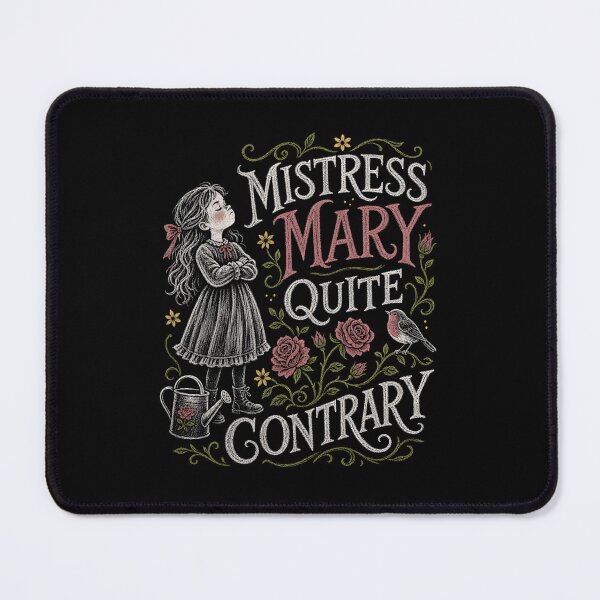 Item preview, Mistress Mary Quite Contrary The Secret Garden Chalk Sketch Art designed and sold by Fenay Designs.