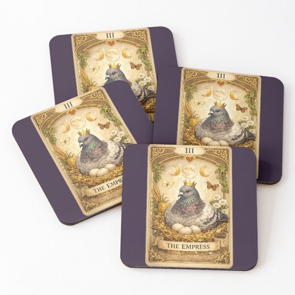 Item preview, The Empress Pigeon Tarot Card designed and sold by azule1.