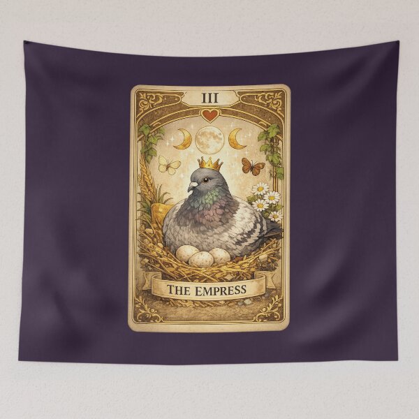 Item preview, The Empress Pigeon Tarot Card designed and sold by azule1.