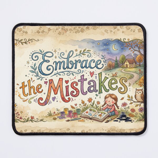 Item preview, Embrace The Mistakes Storybook Spilled Paint Art designed and sold by Englandbear.