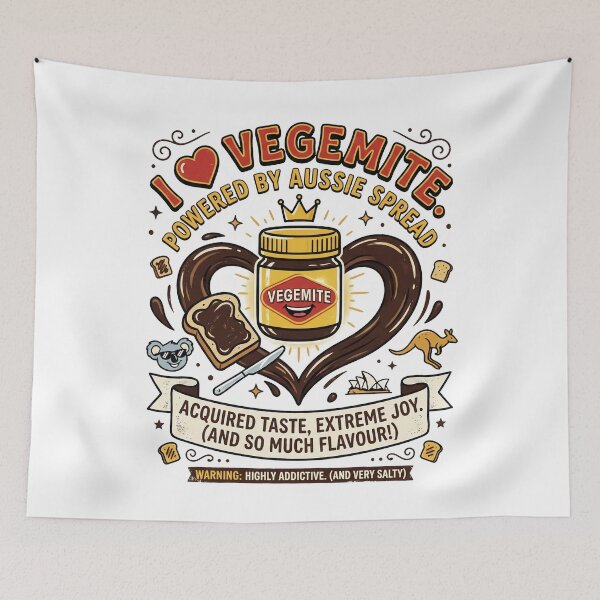 Item preview, I LOVE VEGEMITE -AUSSIE SPREAD- designed and sold by LOVEARTDESIGN.