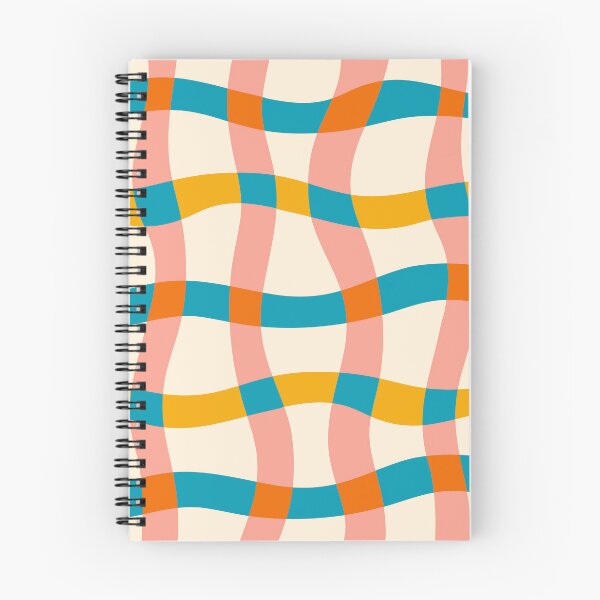 Item preview, Retro 70s Groovy Warped Plaid Pattern 1 designed and sold by nineFlorals.
