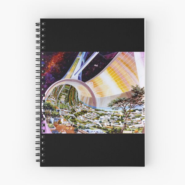 Item preview, A toroidal colony's interior with a cutaway view designed and sold by FIREDesignsPOD.