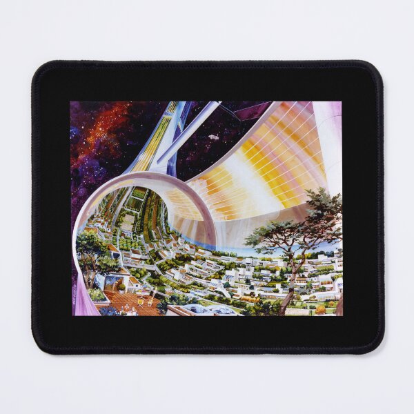 Item preview, A toroidal colony's interior with a cutaway view designed and sold by FIREDesignsPOD.