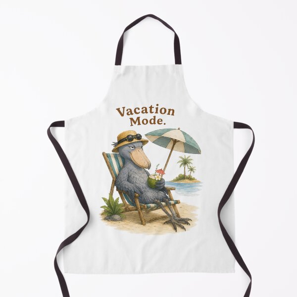 Item preview, Vacation Mode | Cute Shoebill Beach Summer Illustration designed and sold by Little Moments Co..