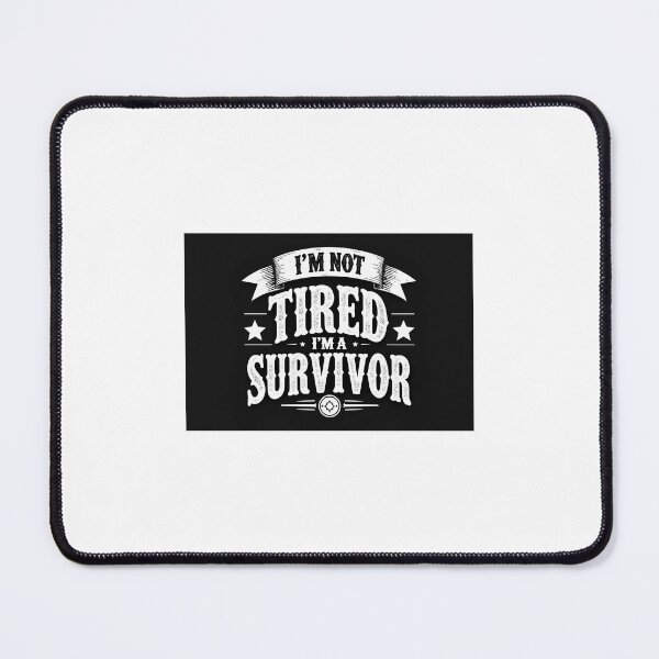 Item preview, I'm Not Tired, I'm a Survivor – Christian Faith Typography Design designed and sold by Alpha-Hood.
