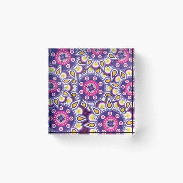 Item preview, Purple Pink Gold Mandala Medallion Ornate Boho Maximalist Pattern Graphic T-Shirt designed and sold by DERA RAY.