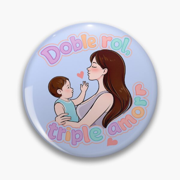 Item preview, Double Role Triple Love | Gift for Working Mom | Kawaii Art Mother and Son, Mother and Daughter. designed and sold by Kittcatking.