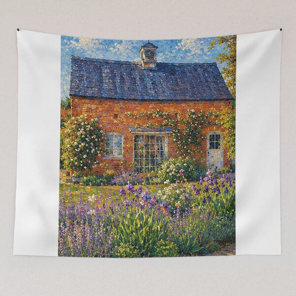Item preview, House flower Painting designed and sold by iqbalnuart.