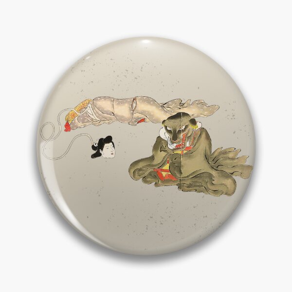 Item preview, Rokurokubi Inugami Japanese Scroll Bakemono Zukushi Yokai Monster  designed and sold by TackyTime.