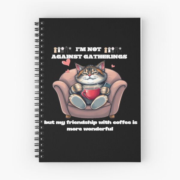 Item preview,  My Friendship With Coffee Is More Wonderful Funny Introvert Cat designed and sold by hoodiehood.