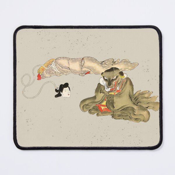 Item preview, Rokurokubi Inugami Japanese Scroll Bakemono Zukushi Yokai Monster designed and sold by TackyTime.