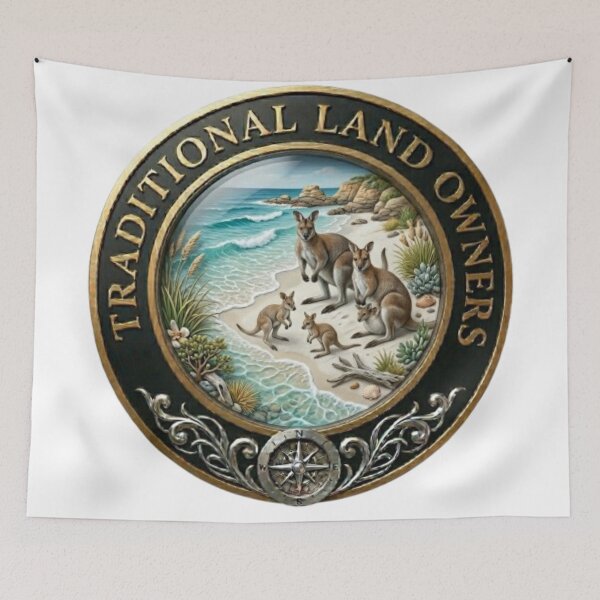 Item preview, Kangaroos - Traditional Land Owners designed and sold by Kirrindy Designs.