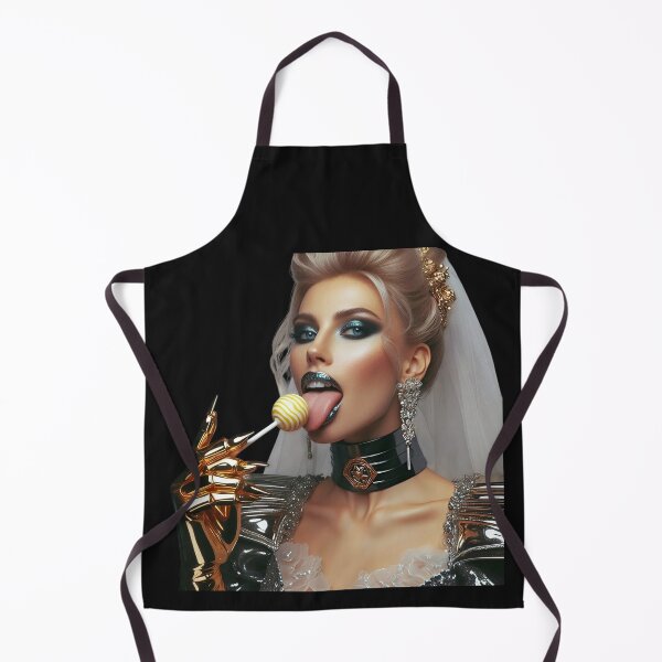 Item preview, Golden Cyborg Bride Licking Lollipop designed and sold by Voodoo Store Paranormal Collections.