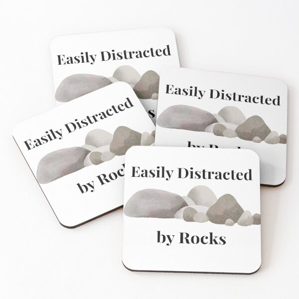 Item preview, Easily Distracted by rocks designed and sold by InkspireByKomal.