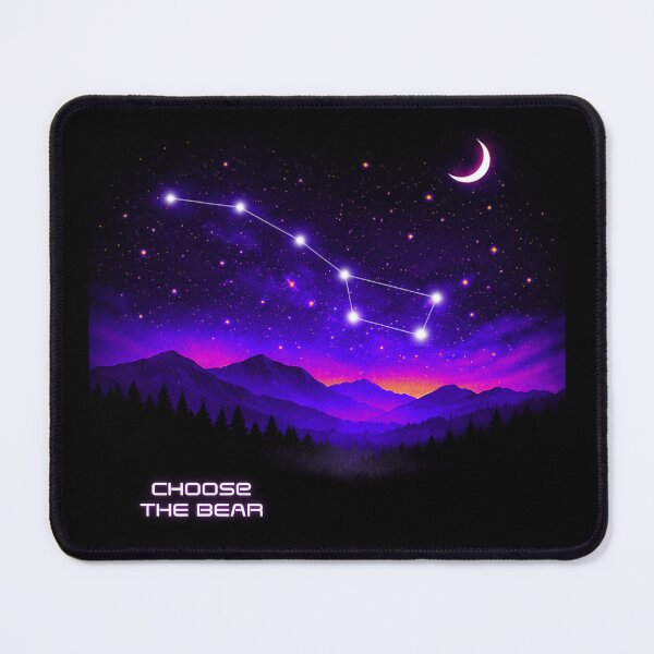 Item preview, Choose the Bear: Ursa Major Purple & Orange designed and sold by Wry.