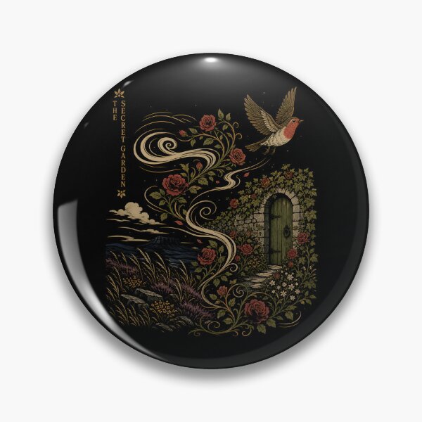 Item preview, The Secret Garden Whimsical Swirling Rose Filigree Archway Art designed and sold by Fenay Designs.
