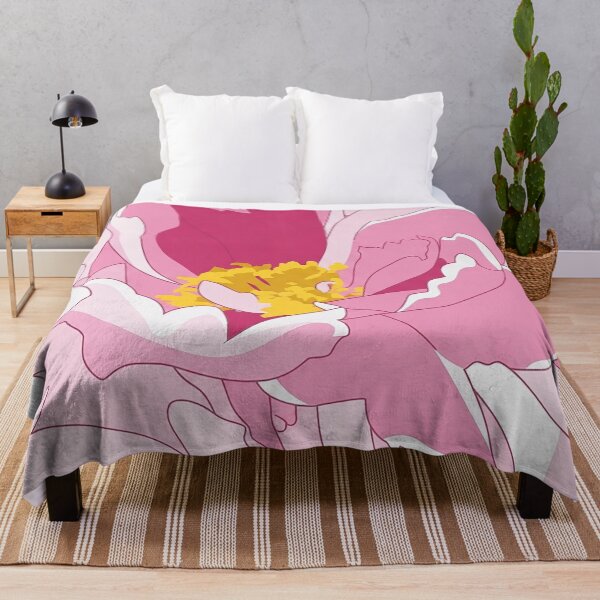 Item preview, Elegant Minimalist Pink Peony Flower Art designed and sold by Apex_Visuals.