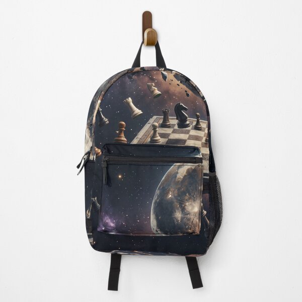 Item preview, Cracked Moon Above Floating Chessboard in Space designed and sold by ASTRAL ART LAB.