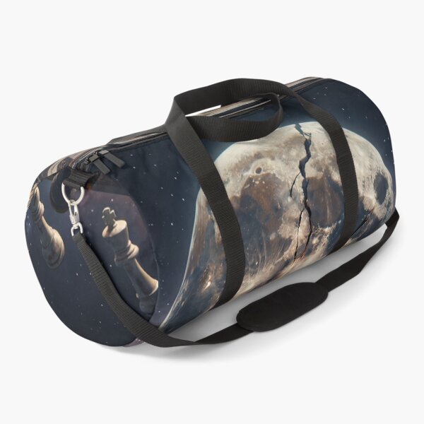 Item preview, Cracked Moon Above Floating Chessboard in Space designed and sold by ASTRAL ART LAB.