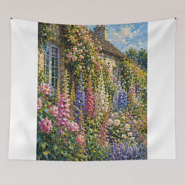 Item preview, Flower in House painting designed and sold by iqbalnuart.