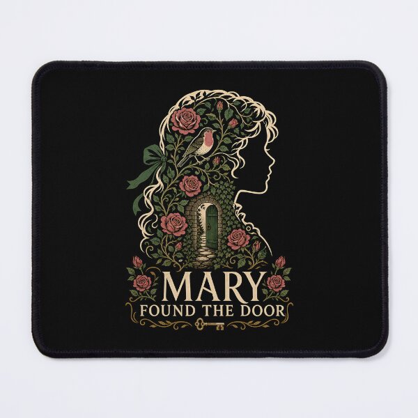 Item preview, The Secret Garden Mary Found The Door Silhouette Floral Portrait designed and sold by Fenay Designs.