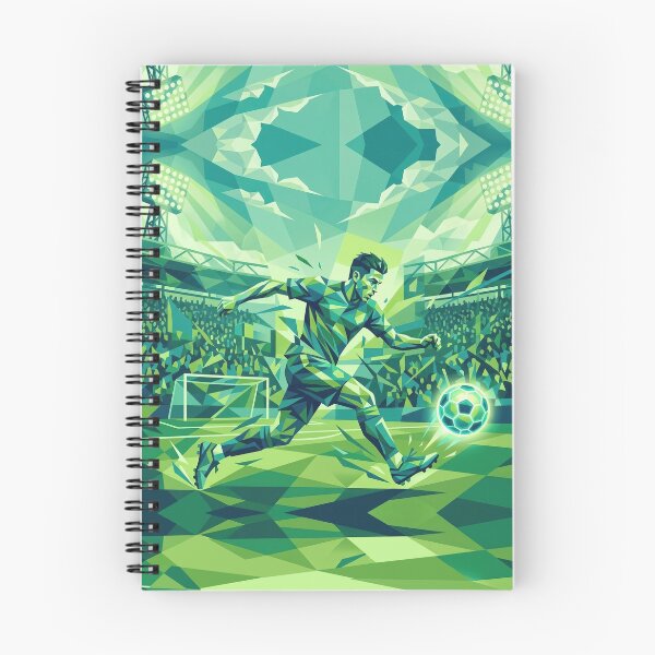 Item preview, Geometric Green Soccer Player Art designed and sold by AnnArtshock.