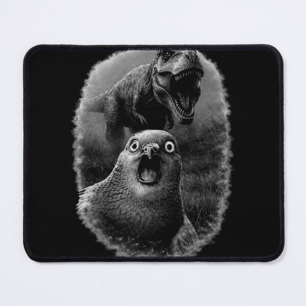 Item preview, Unhinged Pigeon Selfie With T Rex designed and sold by azule1.
