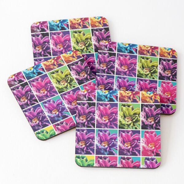 Item preview, Vibrant Pop Art Peony Flower Grid designed and sold by Apex_Visuals.