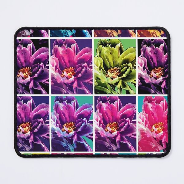 Item preview, Vibrant Pop Art Peony Flower Grid designed and sold by Apex_Visuals.