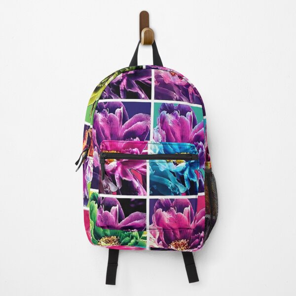 Item preview, Vibrant Pop Art Peony Flower Grid designed and sold by Apex_Visuals.