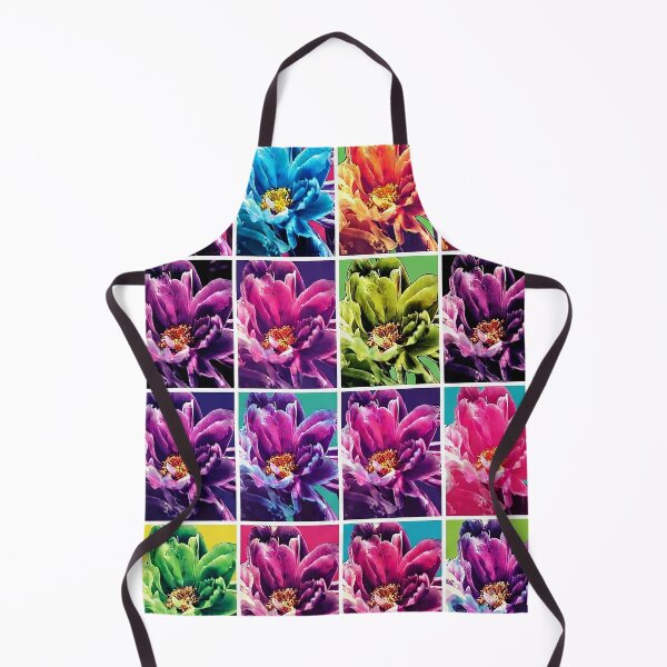 Item preview, Vibrant Pop Art Peony Flower Grid designed and sold by Apex_Visuals.