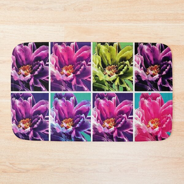 Item preview, Vibrant Pop Art Peony Flower Grid designed and sold by Apex_Visuals.