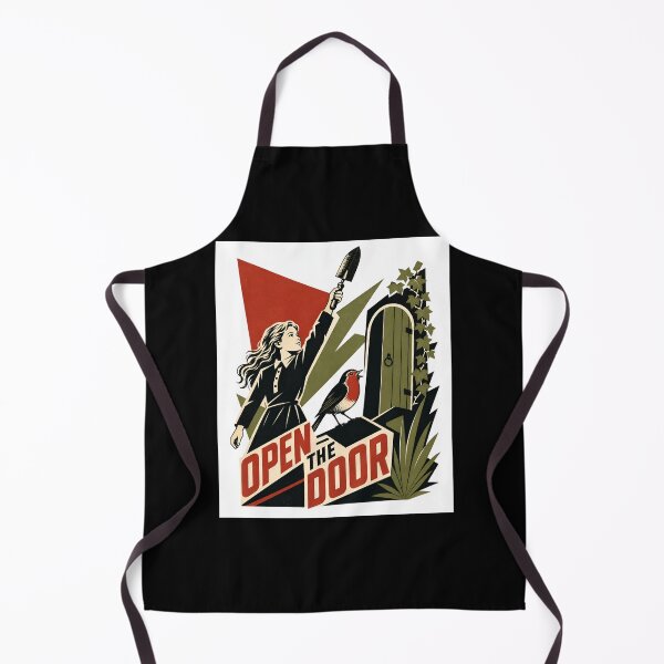 Item preview, The Secret Garden Open The Door Constructivist Propaganda Parody designed and sold by Fenay Designs.