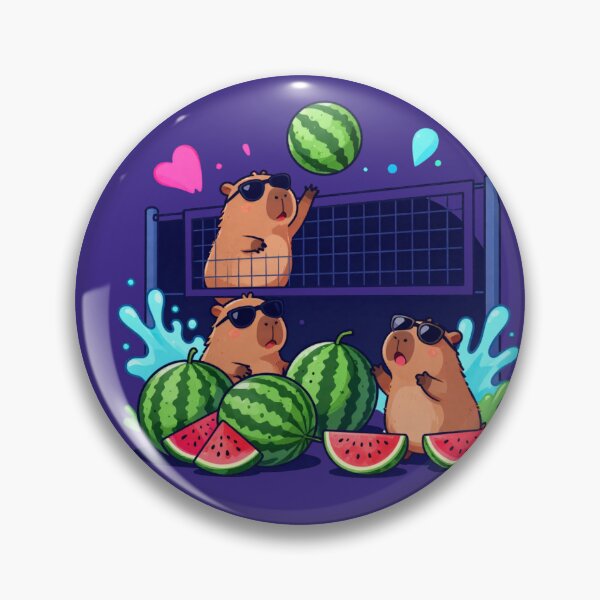 Item preview, Melon Smash | Cute Capybara Volleyball | Capybara Summer Club designed and sold by BCapybara.