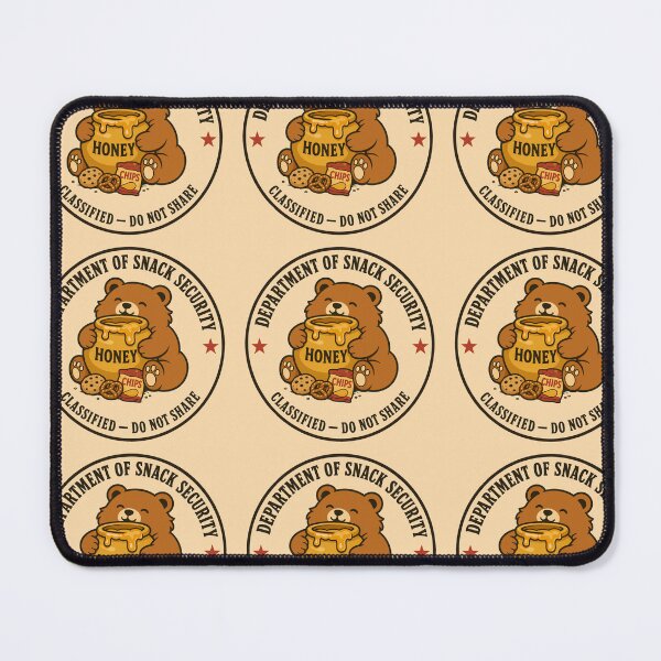 Item preview, Department Of Snack Security Classified Bear Vector Art designed and sold by AbderraimArt.
